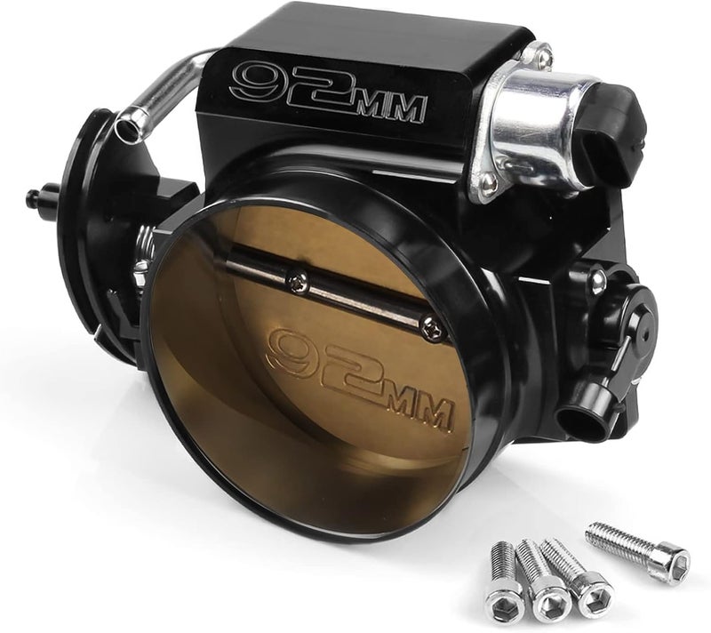 Endxedo 92mm Throttle Body for LS1 LS2 LS6 LS3 LS LS7 SX LS Throttle Body with TPS Throttle Position Sensors IAC Aluminum Black - Image 1